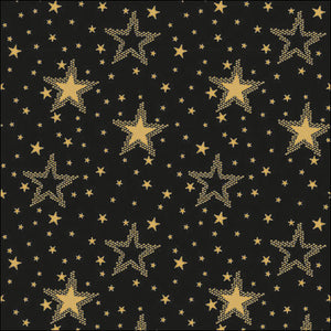 Lunch Napkin - Night sky gold/black