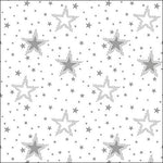 Lunch Napkin - Night sky silver/white