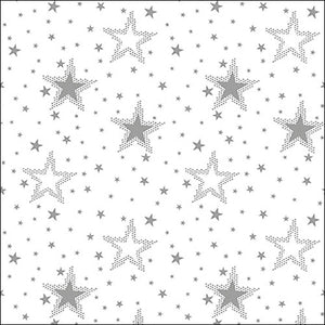 Lunch Napkin - Night sky silver/white