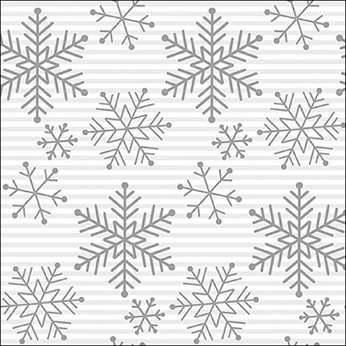 Lunch Napkin - Falling crystals silver