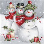 Lunch Napkin - Smiling snowmen