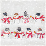 Lunch Napkin - Dancing snowmen