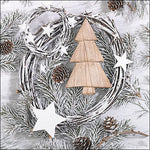 Lunch Napkin - White Christmas