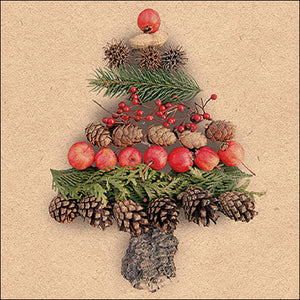 Lunch Napkin - Recycled Deco tree nature