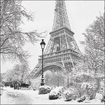 Serviette Déjeuner - L'hiver à Paris