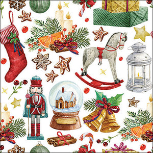 
                
                    Load image into Gallery viewer, Lunch Napkin - Vintage ornaments
                
            