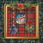 Lunch Napkin - Baubles in frame