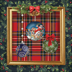 
                
                    Load image into Gallery viewer, Lunch Napkin - Baubles in frame
                
            