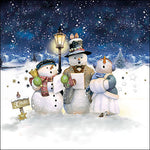 Lunch Napkin - Singing snowmen