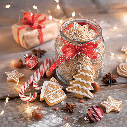 Lunch Napkin - Christmas Cookies Jar