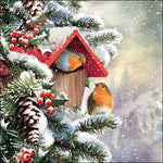 Lunch Napkin - House With Robins