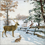 Lunch Napkin - Winter Evening Talk