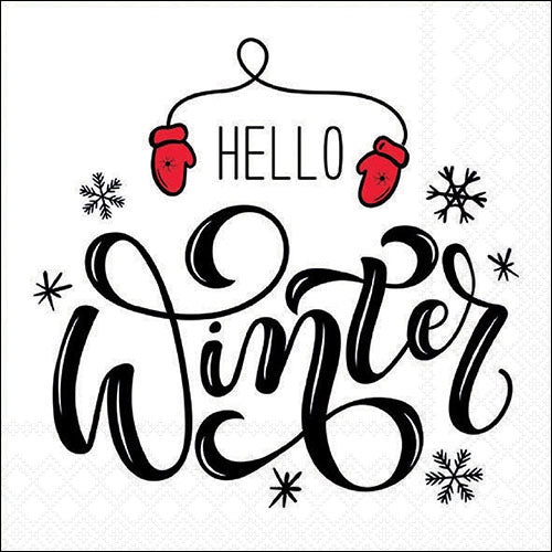 Lunch Napkin - Hello Winter