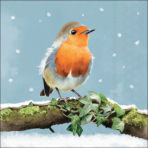 Lunch Napkin - Robins On Branch