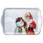 TRAY - Santa And Snowman (13 x 21cm)