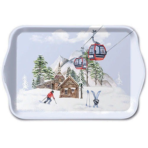 TRAY - Ski Hut (13 x 21cm)