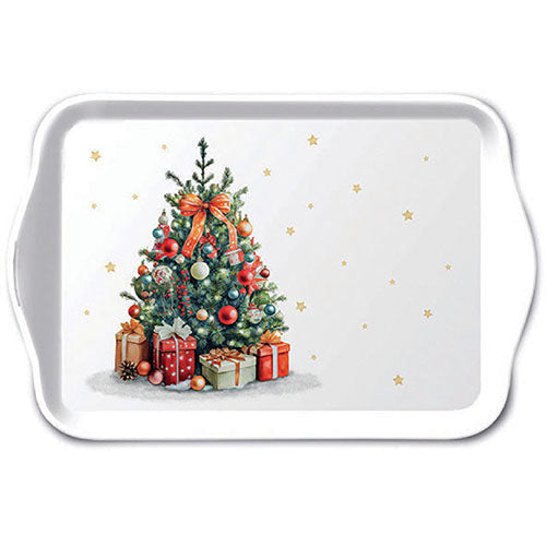 TRAY - Decorated Christmas Tree (13 x 21cm)