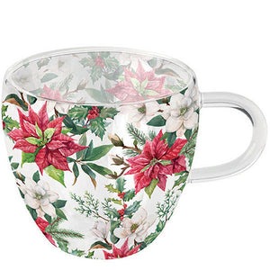 MUG (Double Wall) - Christmas Florals (200 mL)