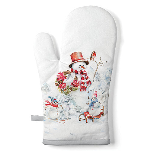 Oven Mitt - Oven Mitt Sporty Snowmen