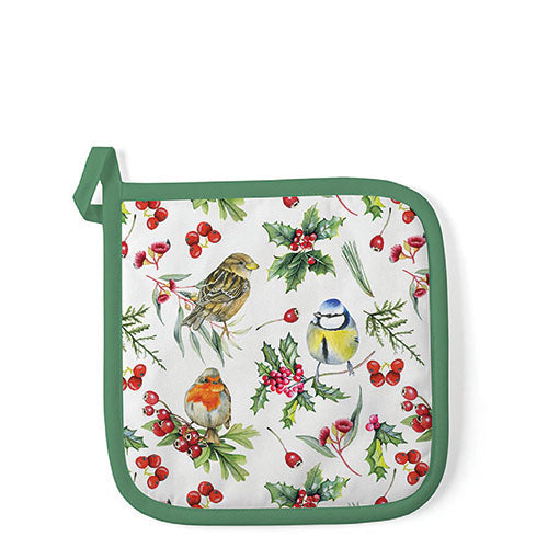 Pot Holder - Birds In Winter