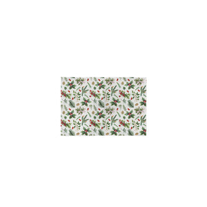 Placemat (100% cotton) - Winter greenery white