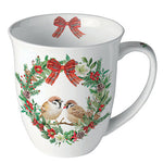 MUG (Fine Bone China) - Sparrows In Wreath (400 m