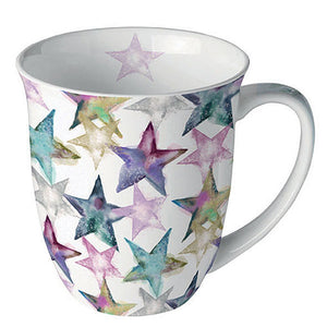 MUG (Fine Bone China) - Watercolour Stars (400 m