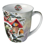 MUG (Fine Bone China) - House With Robins (400 m