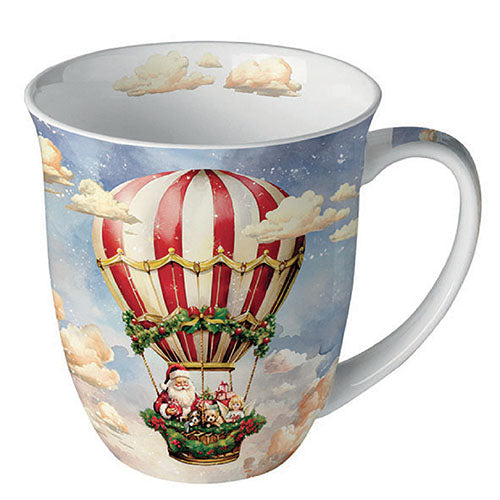 MUG (Fine Bone China) - Santa's Air Balloon (400 m