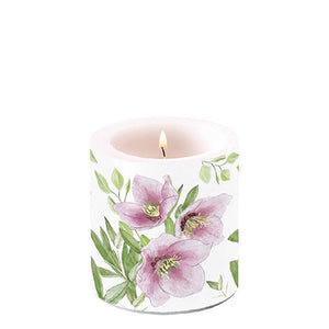 Candle SMALL - Classic helleborus