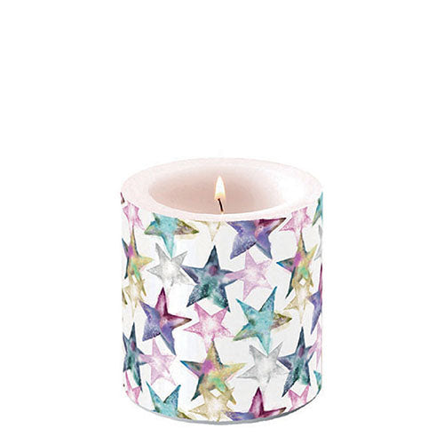 Candle SMALL - Watercolour Stars