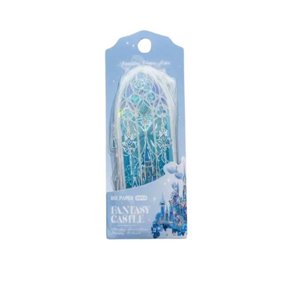 Bookmark (Crystal Collection) - Fantasy Castle (BLUE)