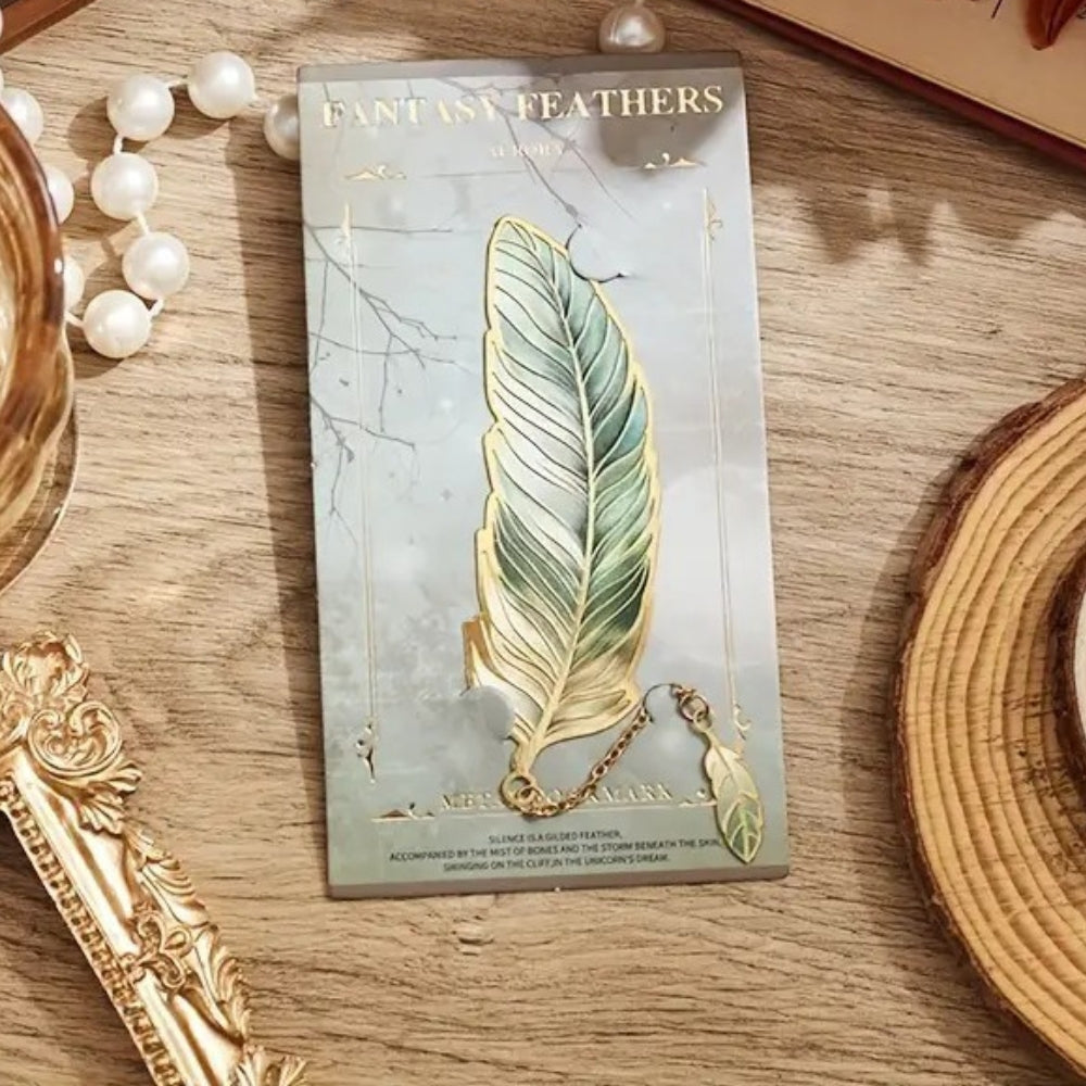 Bookmark (Fantasy Feather Collection) - Aurora Green