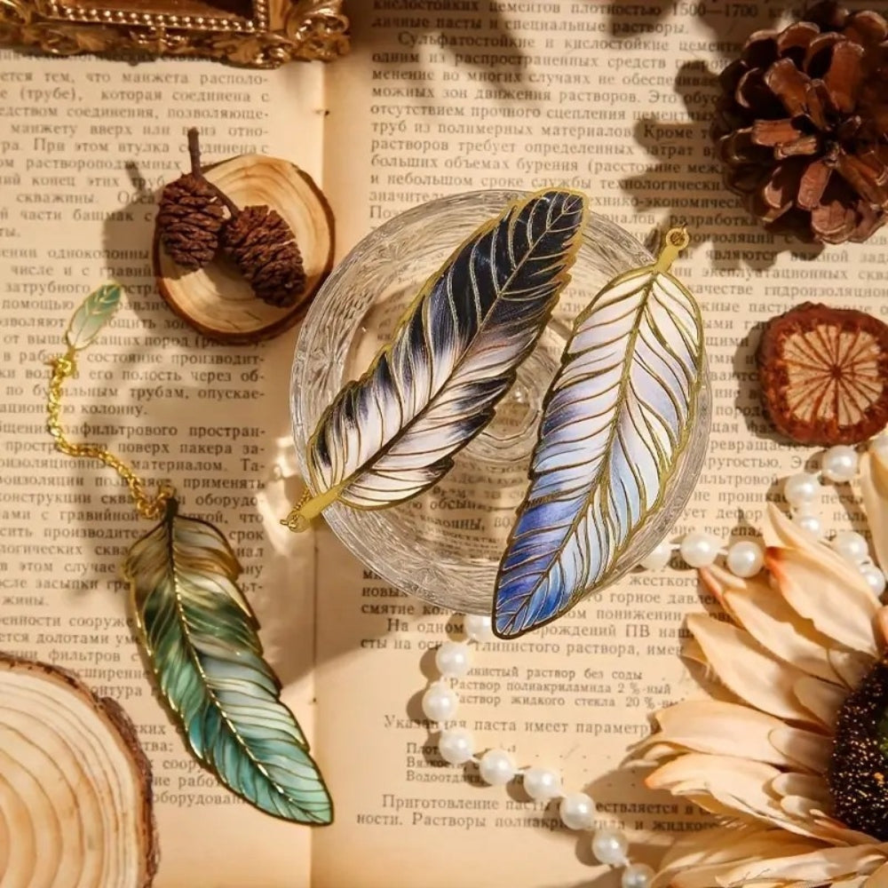 Bookmark (Fantasy Feather Collection) - Aurora Green