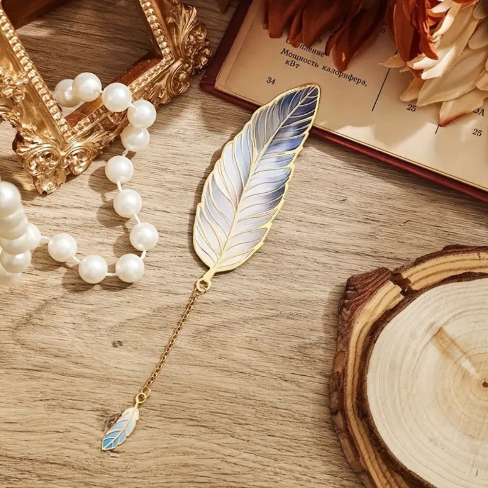 Bookmark (Fantasy Feather Collection) - Starry Blue