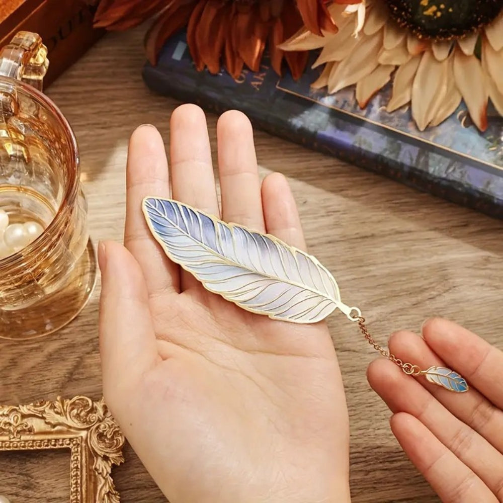Bookmark (Fantasy Feather Collection) - Starry Blue