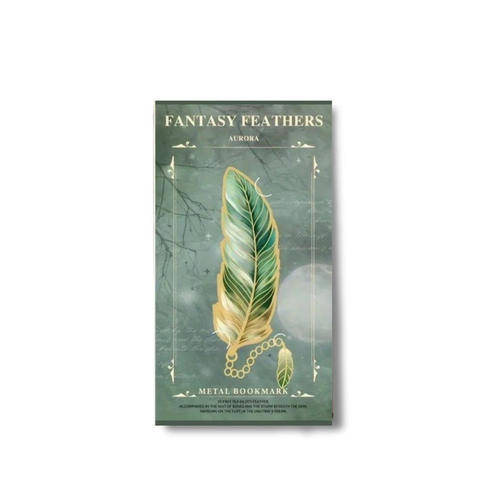 Bookmark (Fantasy Feather Collection) - Aurora Green