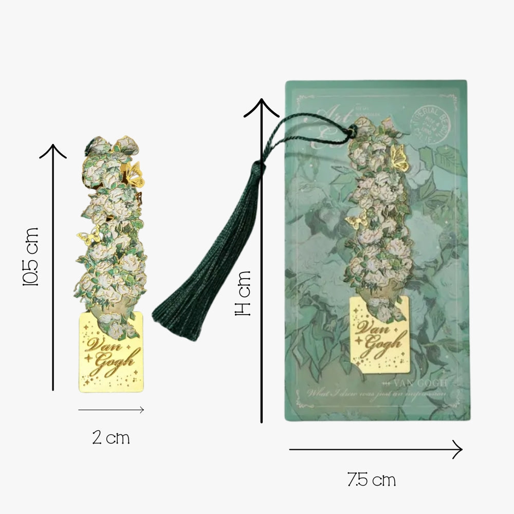 Bookmark (Van Gogh Collection) - White Roses