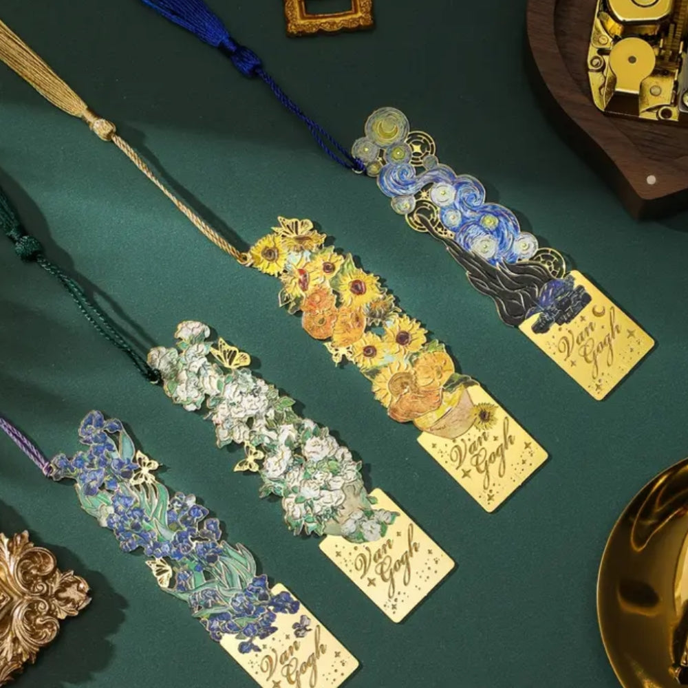 Bookmark (Van Gogh Collection) - White Roses