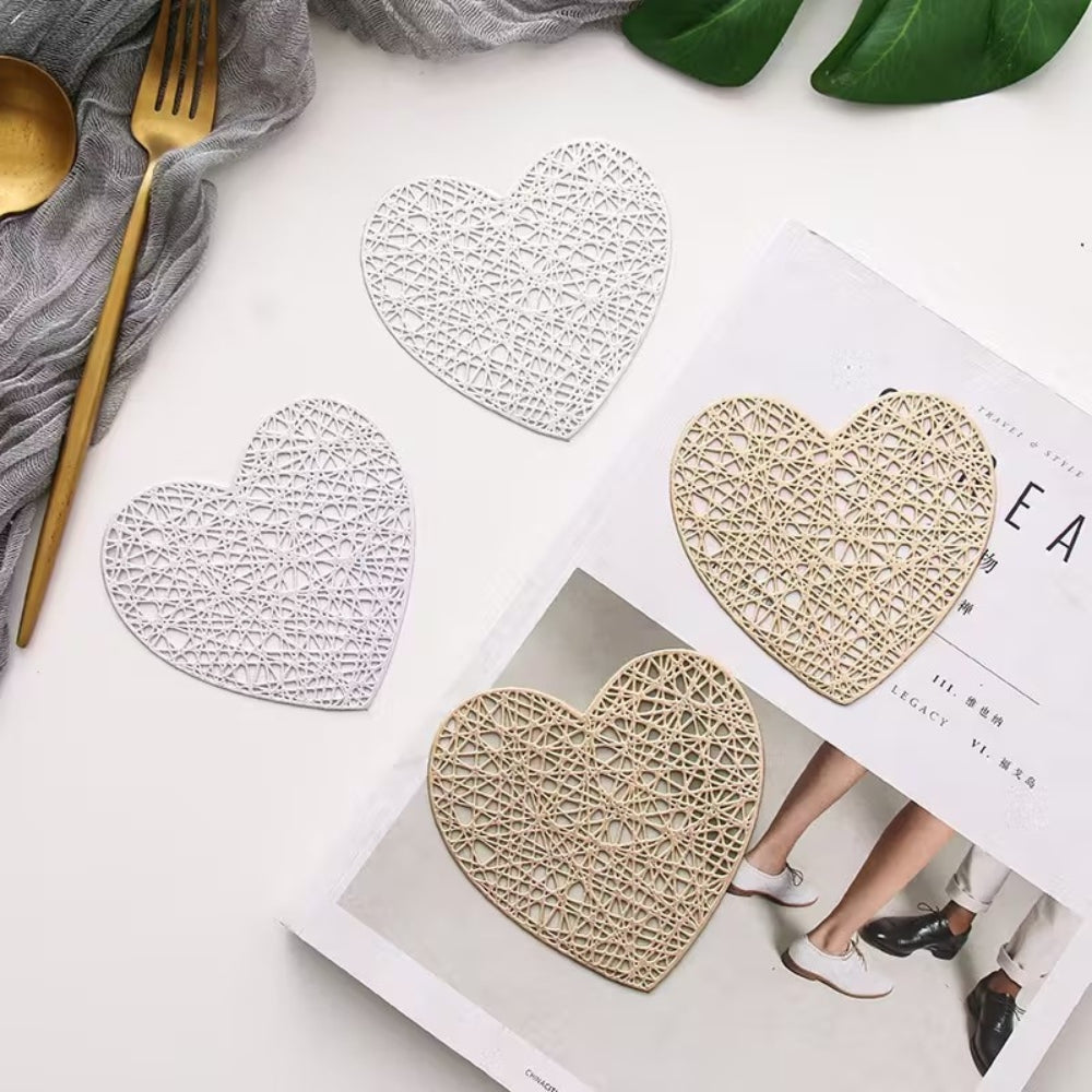 Coaster - Heart Set GOLD