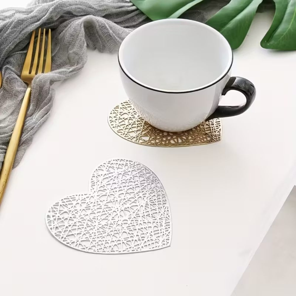 Coaster - Heart Set GOLD