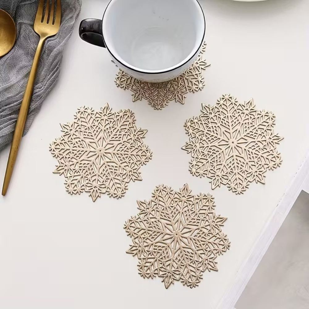 Coaster - Snowflake Set GOLD