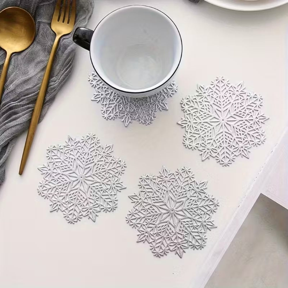 Coaster - Snowflake Set SILVER