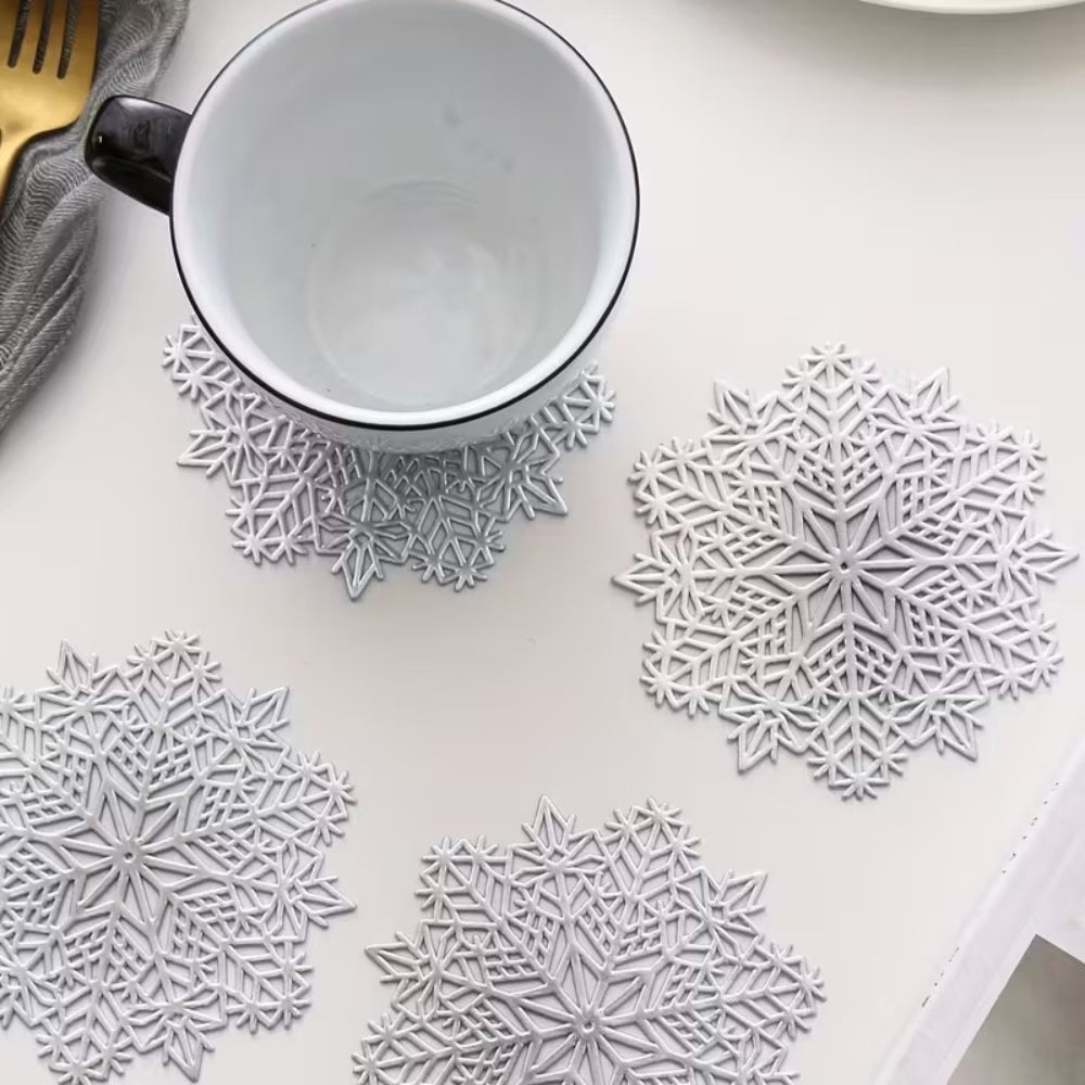 Coaster - Snowflake Set SILVER