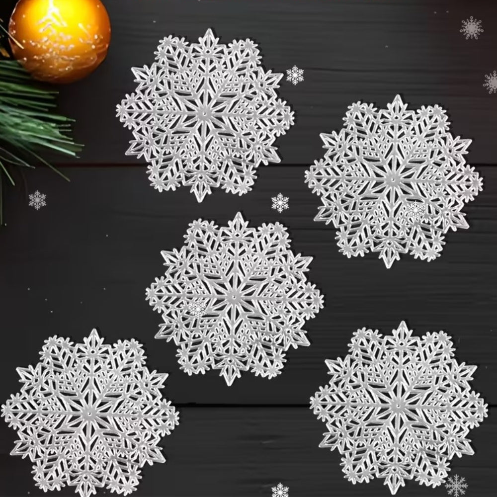Coaster - Snowflake Set SILVER