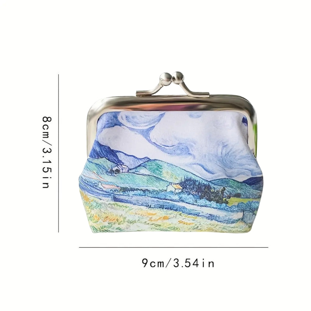 Coin Purse (Van Gogh Collection) - Wheatfield with Cypresses