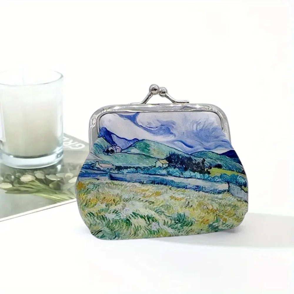 Coin Purse (Van Gogh Collection) - Wheatfield with Cypresses