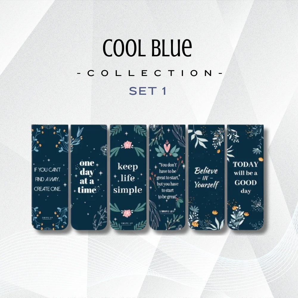 Bookmark (Magnetic) - Cool Blue Series (Set 1)