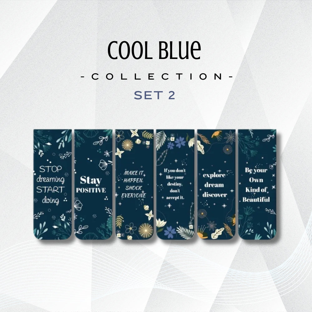 Bookmark (Magnetic) - Cool Blue Series (Set 2)