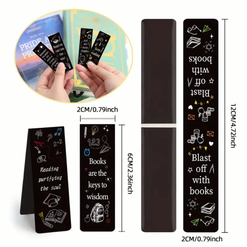 Bookmark (Magnetic) - Cool Black Series (Set 1)